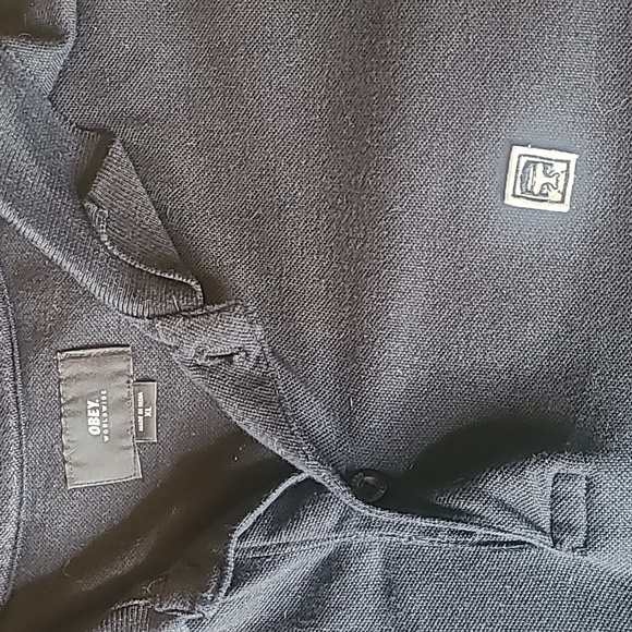 Obey polo shirt. Size XL. Black - Picture 2 of 3